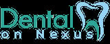 Dental on Nexus logo featuring teal text with a stylized tooth icon